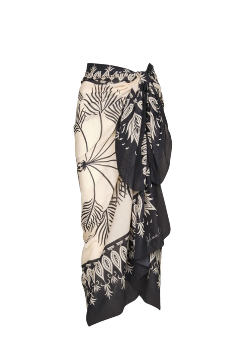 Solar Drift Object Pareo Ecru/Black