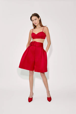 Belted Wide Shorts