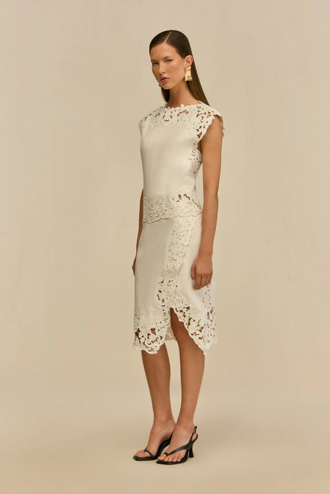 Shaya Skirt Off White