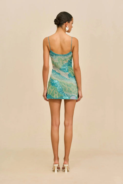 Bebe Dress Landscape Print