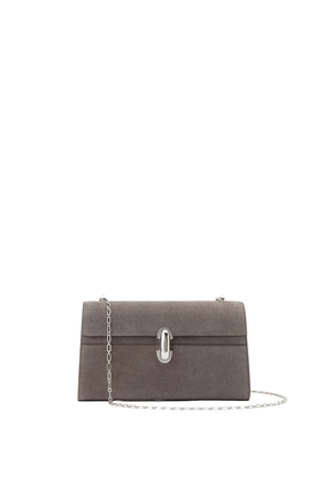 Chain Symmetry Pochette In Suede