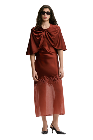 Camilla Dress With Pinlos Shawl