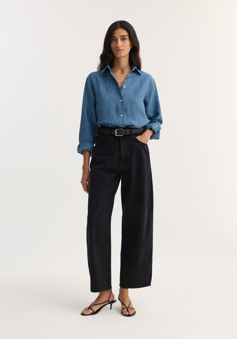 Classic Chambray Linen Shirt