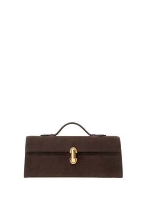 Slim Symmetry Pochette In Suede
