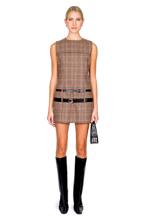 Mini Belt Tailored Dress