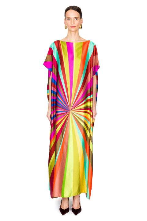 Printed Viscose Cocoon Dress