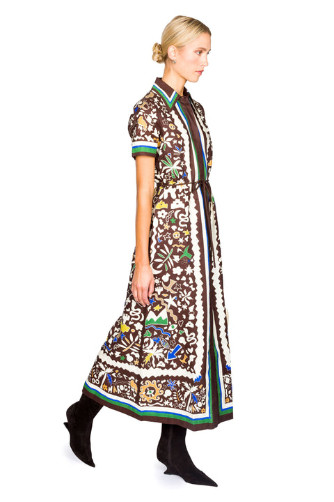 Maroc Short Sleeve Shirt Dress