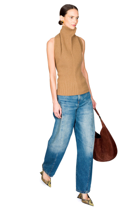 Draped Sleeveless Top