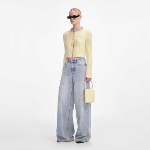 Yellow Alpaca Cardigan