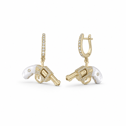 Wild West Mother of Pearl Earrings