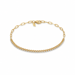 Diamond Segment Mini Link Bracelet