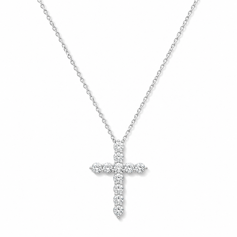 Lexa Large Diamond Cross Necklace