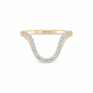 Aura Ring Half Pave
