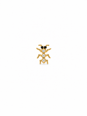Nano Diamond Ant Stud Earring