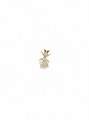 Diamond Ant Stud Earring
