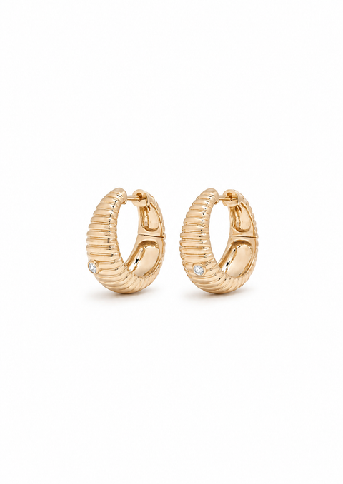 Berlingot Hoop Earrings