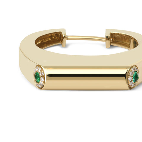 Grace Earring Diamond and Emerald