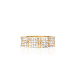 Diamond Cigar Band Ring