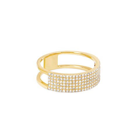 Diamond Cigar Band Ring