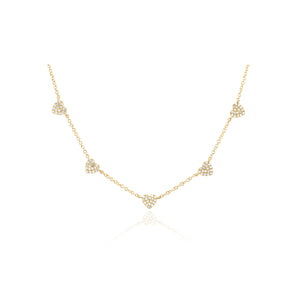 5 Mini Diamond Heart Necklace
