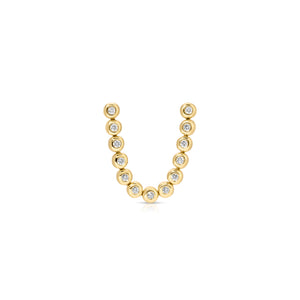 Diamond Pillow Double Stud Earring