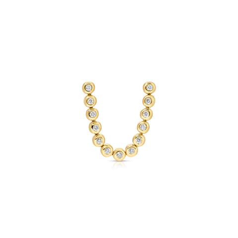 Diamond Pillow Double Stud Earring
