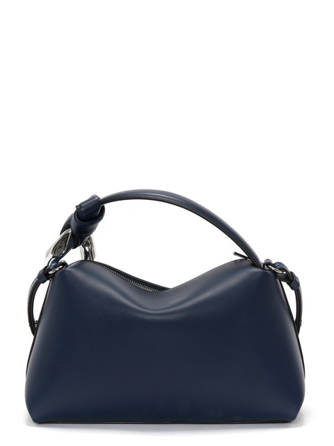 Blue leather backside of the jwa bag.