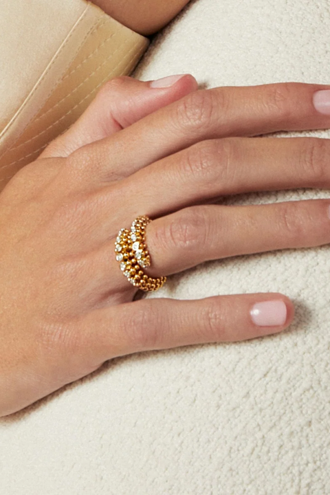 Bubbles Mini Me Contrarié Yellow Gold Ring