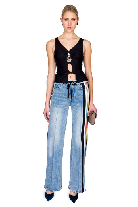 Crystal Pendant Open Twist Tank