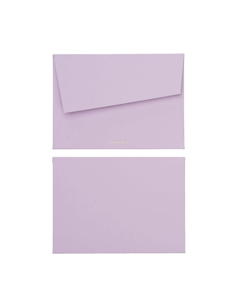 Alissa Bell x Market Blank Set of 4 Cards Lilac