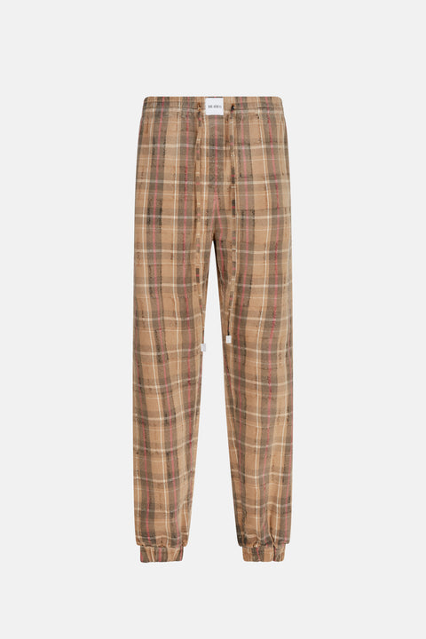 Plaid Track Pant