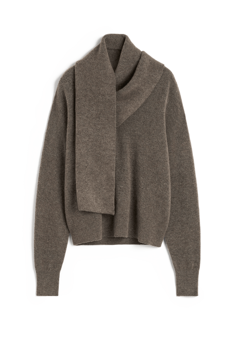 Draped-Scarf Knit