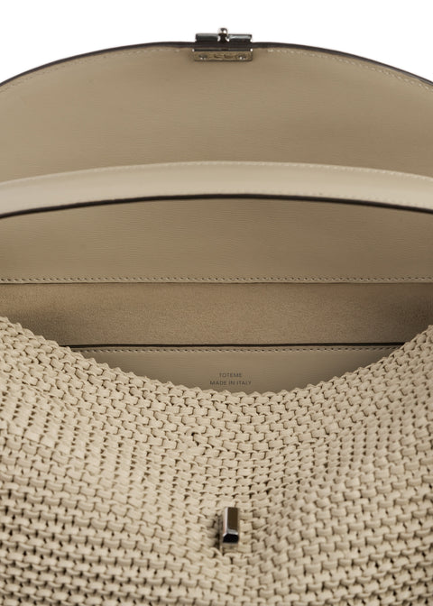 T-Lock Woven Leather Top Handle