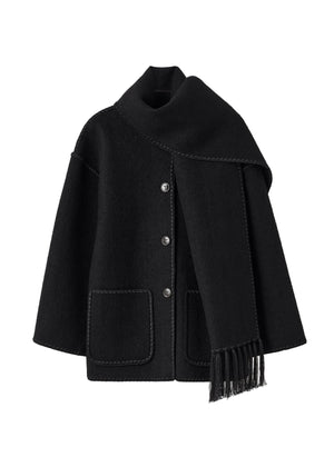 Embroidered Scarf Jacket