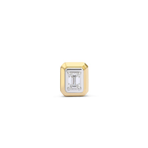 Tribal Stud Emerald Cut