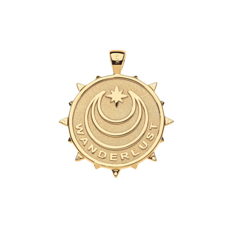 WANDERLUST Starburst Original Pendant Coin Necklace