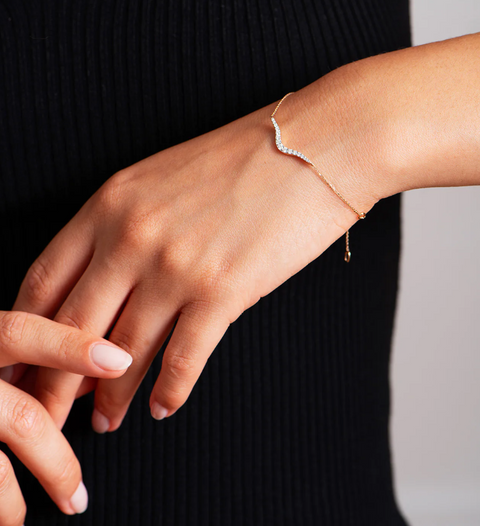 Petit Radiant Chain Diamond Bracelet