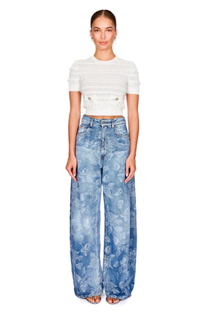 Pointelle Knit Top