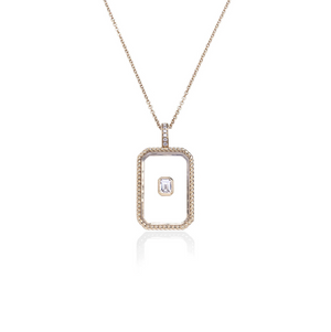Crystal Diamond Pendant