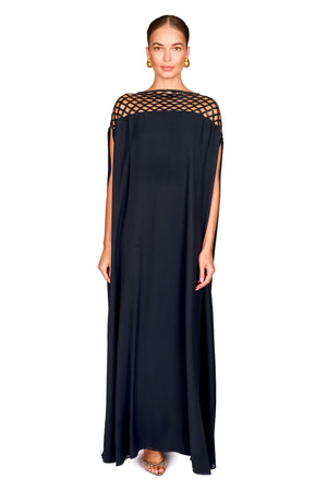 Sequin Caged Shoulder Detail Dress