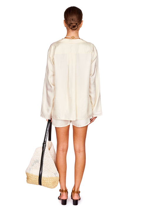 Monogram Silk PJ Shorts