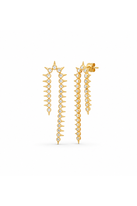 Orbis Diamond Cascade Earrings