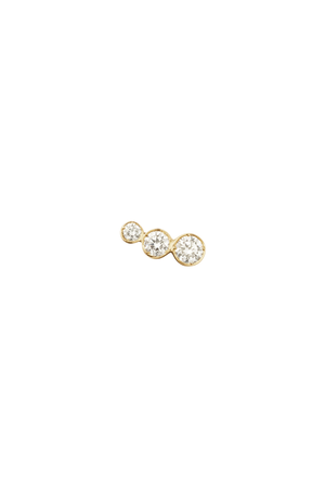 Croissant Trois Left Earring