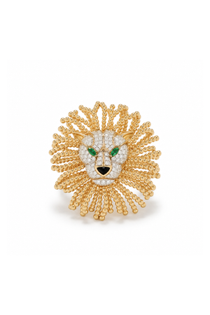 Large Lion Ring