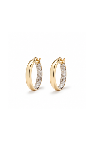 Small Diamond Hoops