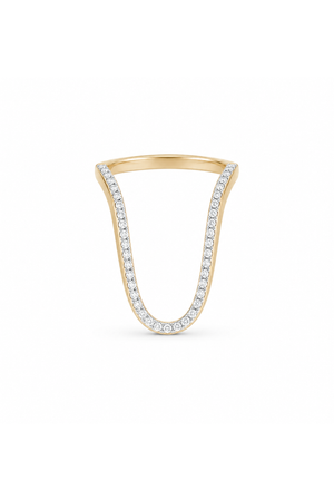 Radiant Ring Half Pave