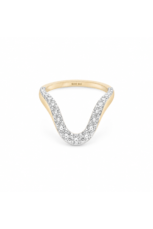 Grand Aura Ring Half Pave