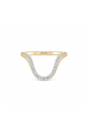 Aura Ring Half Pave