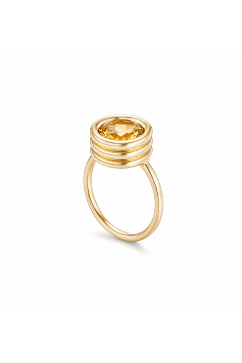 Citrine Grotto Ring