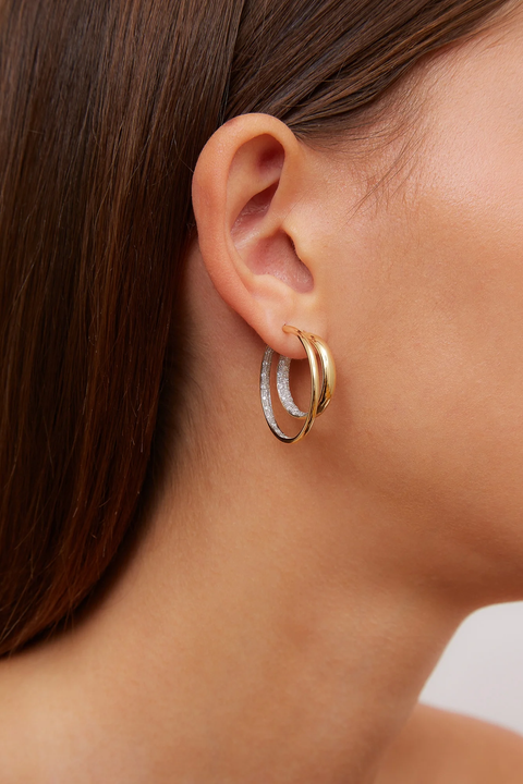 Small Diamond Hoops